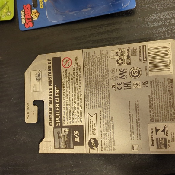 Custom 78 Ford Mustang GT Mattel Hot Wheels Black and Orange Racing Car - Picture 2 of 3